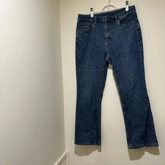 Women’s L.L Bean Brand Bootcut Style Vintage Denim  Casual 90’s Jeans Size 14 - Picture 2 of 16